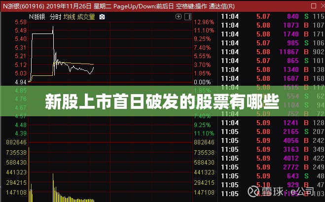 新股上市首日破发的股票有哪些
