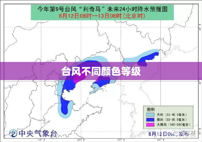 台风不同颜色等级
