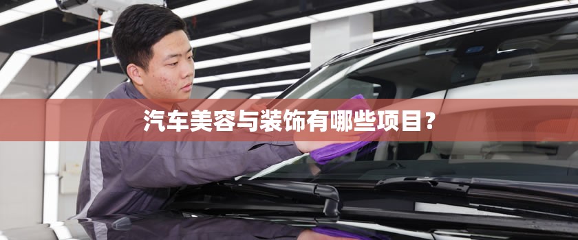 汽车美容与装饰有哪些项目？