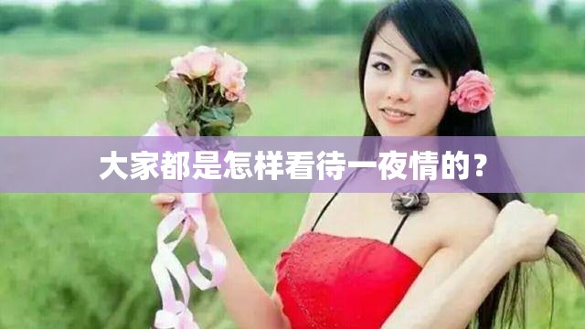 大家都是怎样看待一夜情的? 大家都是怎样看待一夜情的?