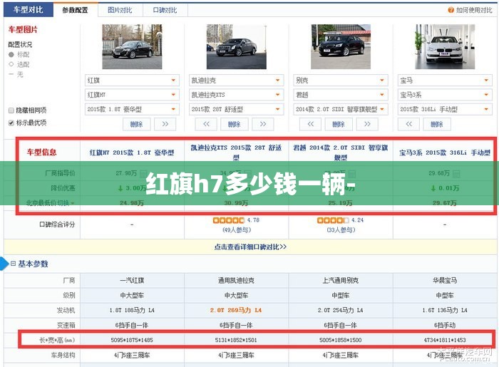 红旗h7多少钱一辆-