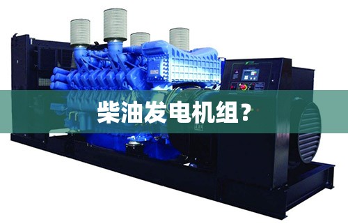 柴油发电机组？